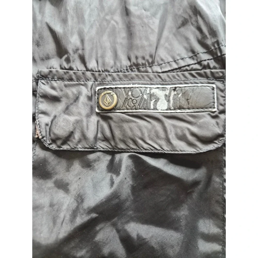 Volcom Windbreaker Jacket Mens Black Lined Winter Everyday Wear Casual Outdoor